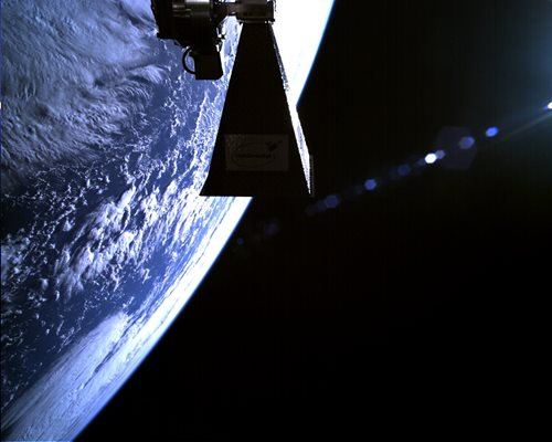 TechDemoSat-1 video from orbit captures view of Earth