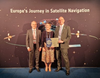 SSTL honoured by ESA with “30 Years of European Satellite Navigation Excellence Award”